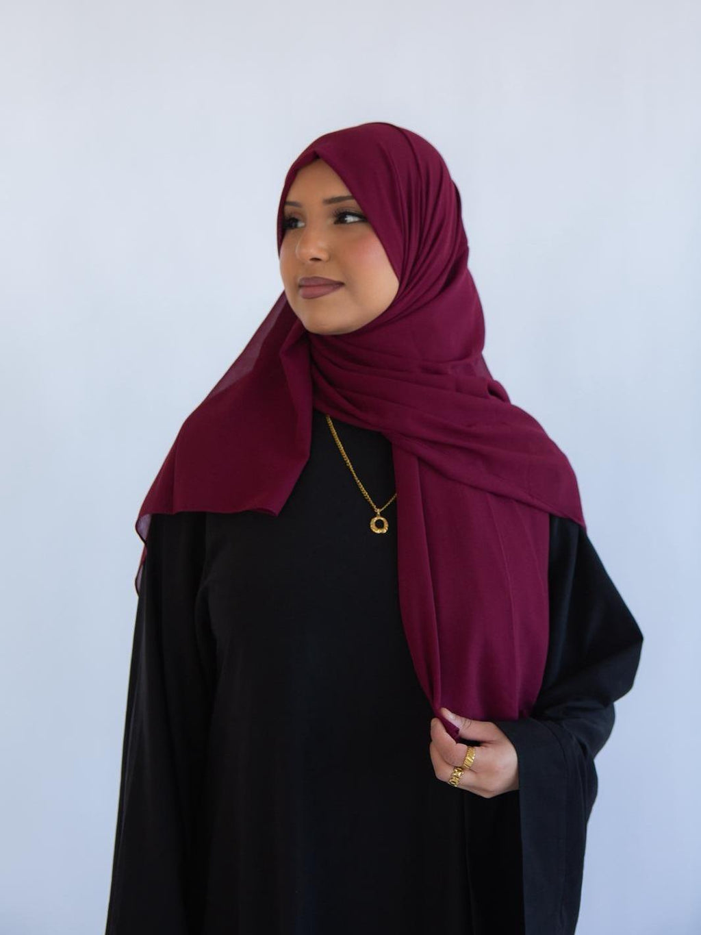 Noorah Wear Premium Chiffon Hijab – Lightweight Breathable Soft Flowy Scarf for Women – Available in 5 Colours – 180x70cm