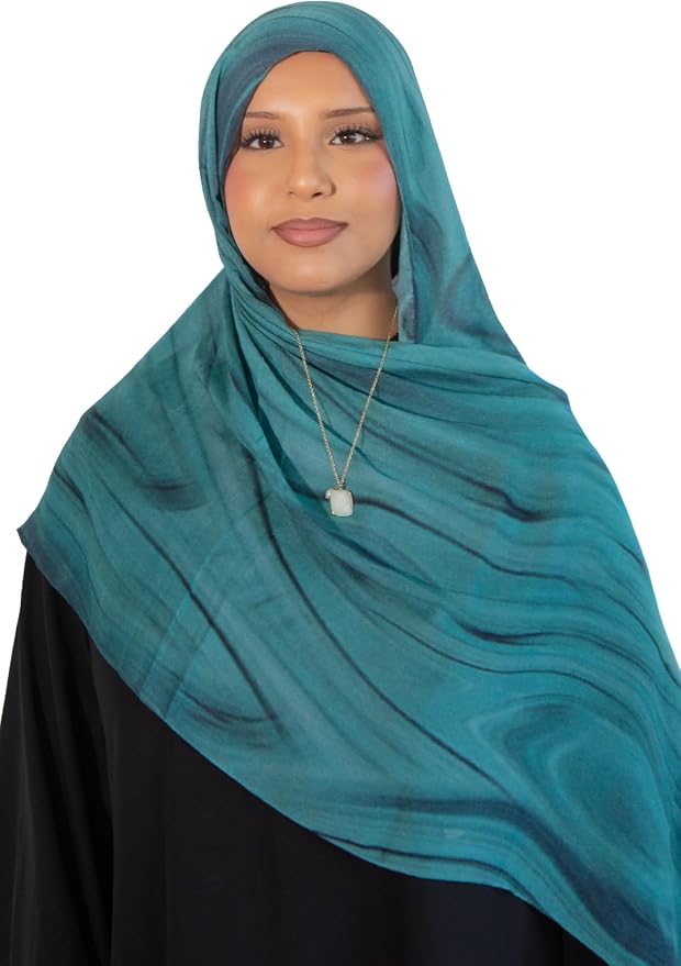 Modal Printed Hijab for Women, Soft Lightweight Breathable Headscarf, Elegant Modest Fashion Scarf for Work, Casual Wear & Special Occasions, 180 x 70 cm