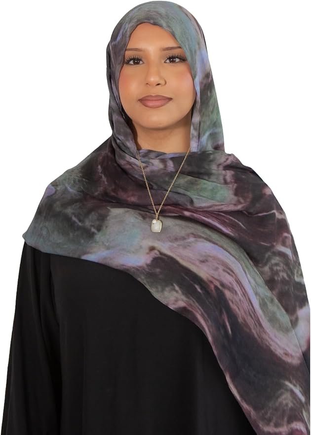 Modal Printed Hijab for Women, Soft Lightweight Breathable Headscarf, Elegant Modest Fashion Scarf for Work, Casual Wear & Special Occasions, 180 x 70 cm