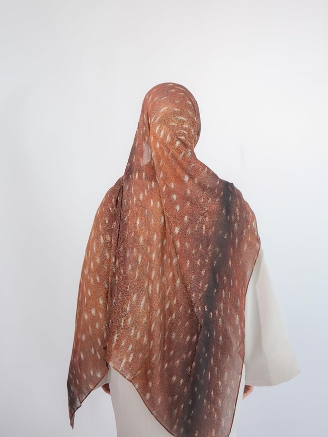 Modal Printed Hijab for Women, Soft Lightweight Breathable Headscarf, Elegant Modest Fashion Scarf for Work, Casual Wear & Special Occasions, 180 x 70 cm