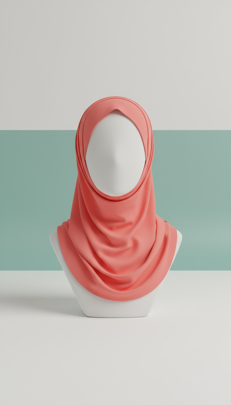 Coral Pop jersey hijab