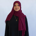 Noorah Wear Premium Chiffon Hijab – Lightweight Breathable Soft Flowy Scarf for Women – Available in 5 Colours – 180x70cm